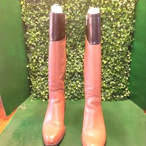 Franco Sarto Wide Calf L- Lizbeth Two-Tone Riding Boots